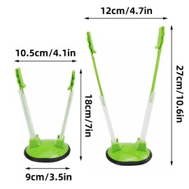 Hazrcvr Pack of 6 Baggy Rack, Sandwich Bag Racks, Baggy Rack Stand, Adjustable Baggy Rack Stand, Baggy Rack Holder of Plastic Freezer Bags, Hands-Free Bags and Kitchen Waste Bags