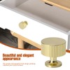 Palmcee 10 Pieces Door Knobs, Gold Round Drawer Knobs with