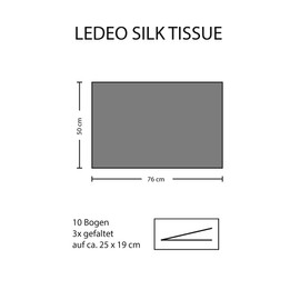 Premium Coloured Silk Tissue Paper 10 Sheets (50 x 75 cm) Choice of Colours