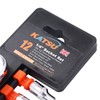 KATSU 1/4 Inch Socket Set 12Pcs, 4-13mm Metric Drive with