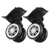 Luggage Wheels, 1Pair Swivel Suitcase Caster Wheels Outdoor Mute Double