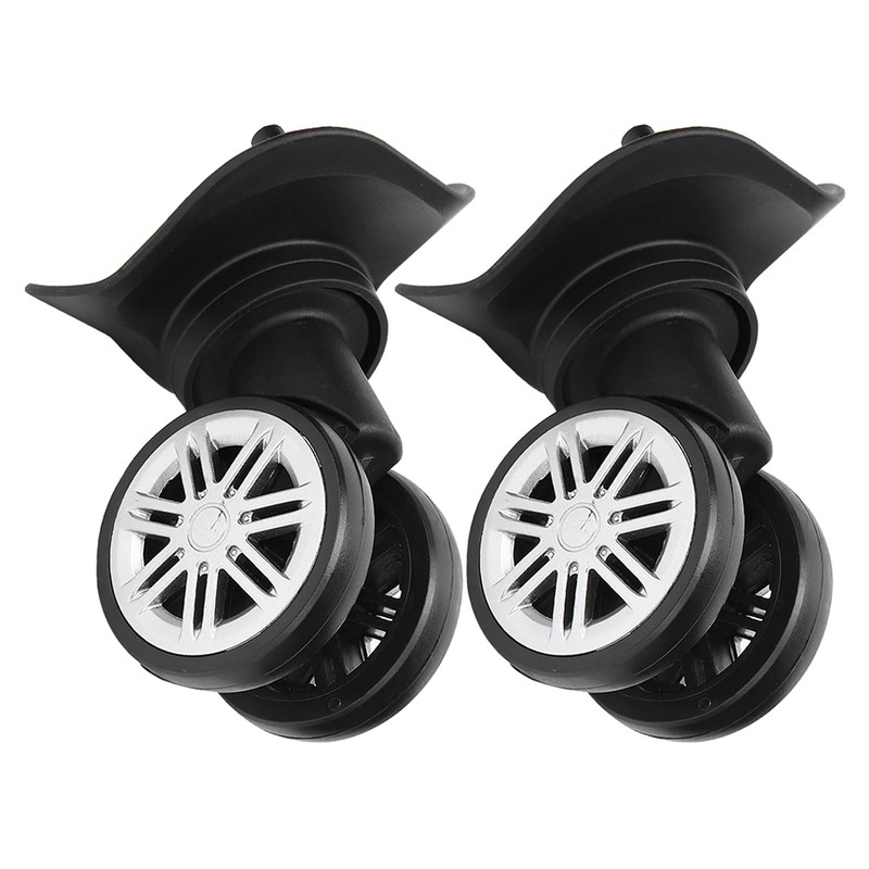 Luggage Wheels, 1Pair Swivel Suitcase Caster Wheels Outdoor Mute Double