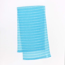 Towa Sangyo Body Towel, Sugofoam, 4 Nylon Towels, Firm, Blue, Approx. 11.0 x 39.4 inches (28 x 100 cm)