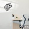Rajukit Brain Decor and Anatomical Heart Metal Wall Art, 12.6x11