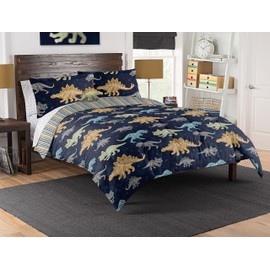 Northwest Classics Bed in a Bag with Decorative Pillow, 8-Piece Full, Navy