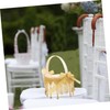 Zerodeko Flower Girl Rattan Basket Chic Wedding Basket for Flower