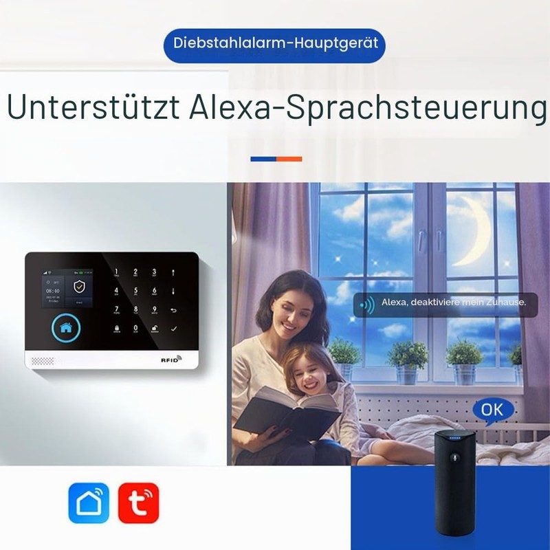 Splenssy 433MHz Wireless WiFi + GSM Auto-Dial Alarm Security System
