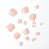 foreverLily 140 PCS French False Toenails, French Short Toenails 14