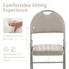 HOMEFUN Folding Chairs with Cushion Padded Folding Chairs 6 Pack