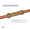 Midline Valve RLC2322 Compression Coupling, Packing Nut, Brass 1 in.