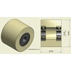 Smart Machines MachinesStück Nylon Polyamide Rollers, 40mm Diameter, 30mm Width,