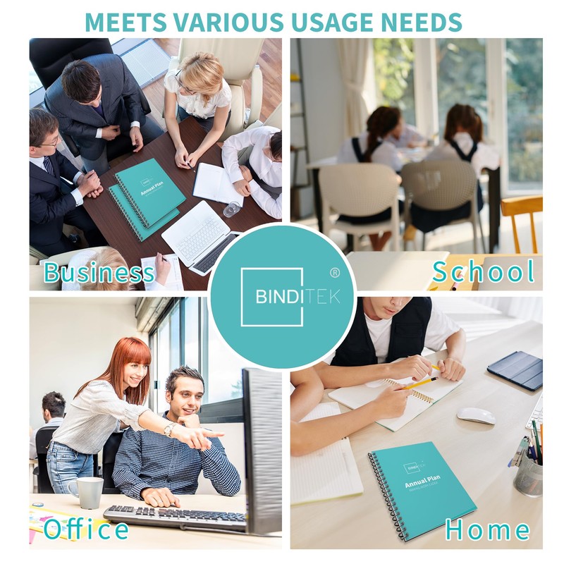 Binditek 200 Pack 7 Mil Clear Presentation Covers for Binding,