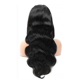 Lakaisa Body Wave Human Hair Wig Lace Frontal Perücke Damen Echthaar Glueless Wear and Go Grade 8 A 100% Brazilian Remy Hair 4X1 HD Lace Natural Color Hair No Smell for Women 30 Inch