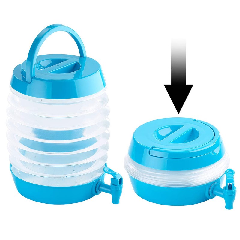 PEARL Drinks Dispenser: Foldable Keg, Outlet Tap, Stand, 5.5 Litres,