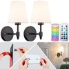 slywise Peel and Stick Wall Sconces Battery Operated: Wireless Adhesive