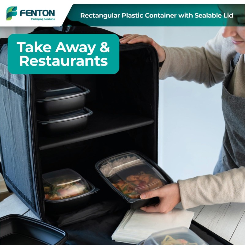Fenton Packaging 15 X Microwavable Meal Prep Food Storage Containers
