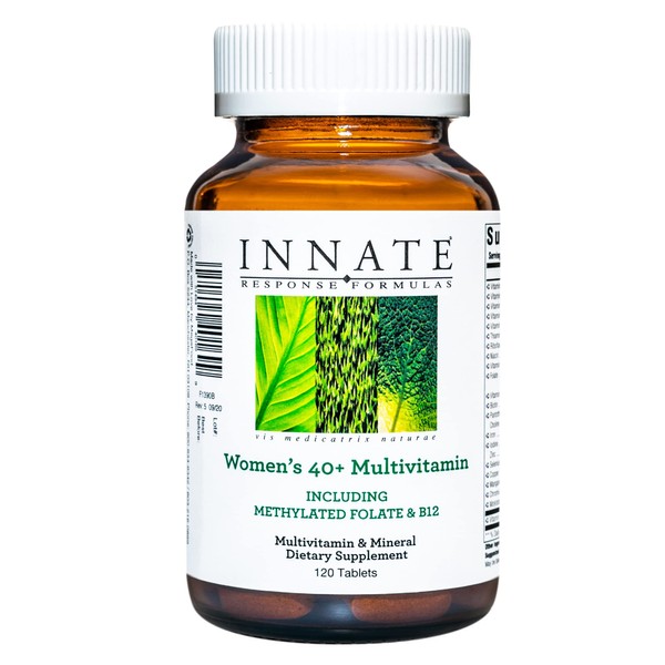 INNATE Response Formulas, Women’s 40+ Multivitamin, Daily Vitamin, Non-GMO, 120 Tablets (60 Servings)