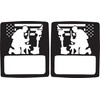 JeepTails Fallen Comrade USA American Flag Tail lamp Light Covers