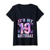 Womens It's My 19th Birthday Butterfly Theme 19 Year Old