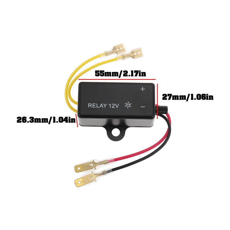 OTOTEC 2pcs 12V Car and Motorcycle Horn Relay for Car