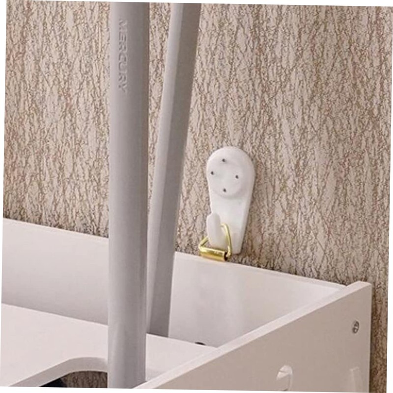 WHAMVOX Home Organization Hooks Set of 4 Cross-Stitch Wall Clock