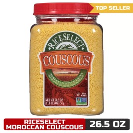 RiceSelect Moroccan-Style Couscous, Non-GMO, 26.5-Ounce Jar