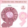2 Pcs Gorro de Seda para Dormir, Gorro De Dormir