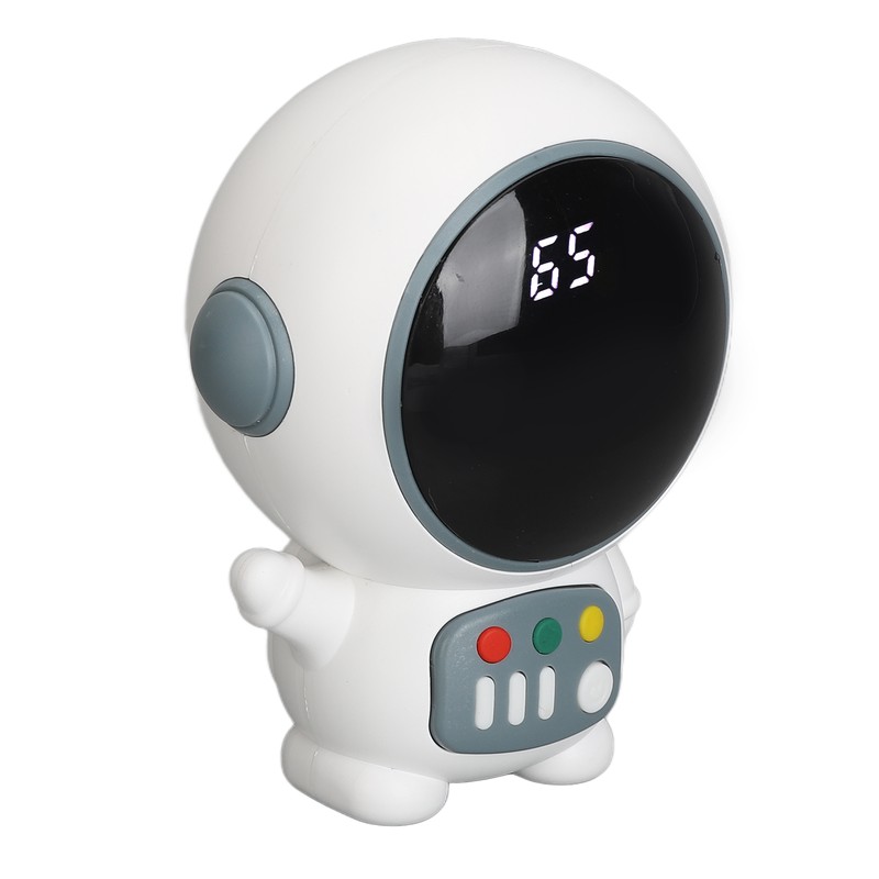 Astronaut Shaped Cute Hand Warmer Digital Display USB Rechargeable 2