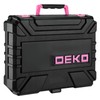 DEKOPRO Drill Set: Tool Set with 8V Pink Cordless Drill,