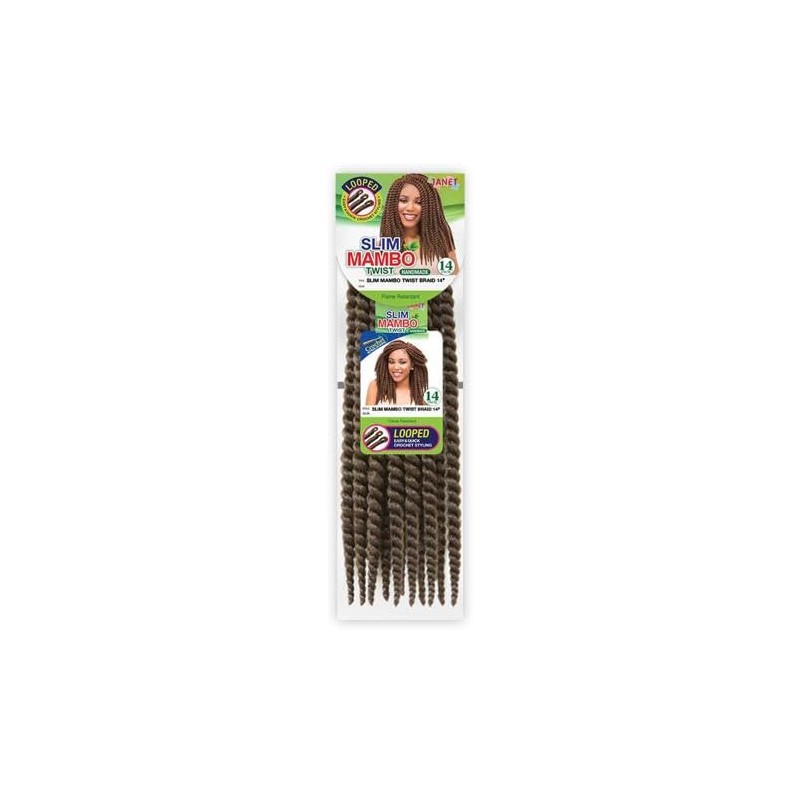 Janet Collection Synthetic Hair Crochet Braids 2X Slim Mambo Twist