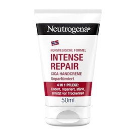Neutrogena Intense Repair Cica Hand Cream Moisturising Cream with 45% Glycerine + Centella Asiatica for Very Dry, Itchy Hands