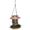Solar Bird Feeder for Outdoors Hanging Exquisite Hollow Pattern Waterproof