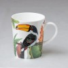 Bone Gracie Bone China Birds of Paradise Coffee Tea Mugs