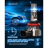 NINEO H11 Bulbs, H11 Fog Light 6500K Cool White Wireless