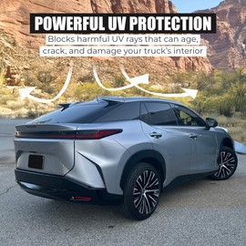 Good Life+Style Foldable Roof Shade Compatible with Lexus RZ300e - Waterproof 2-Layer Sunroof Cover - Glare, Heat, and UV-Blocking Sunshade, Black