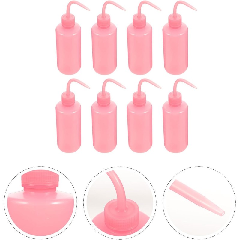 KICHOUSE Botella de Limpieza para Pestañas de 250ml, 8 Piezas,