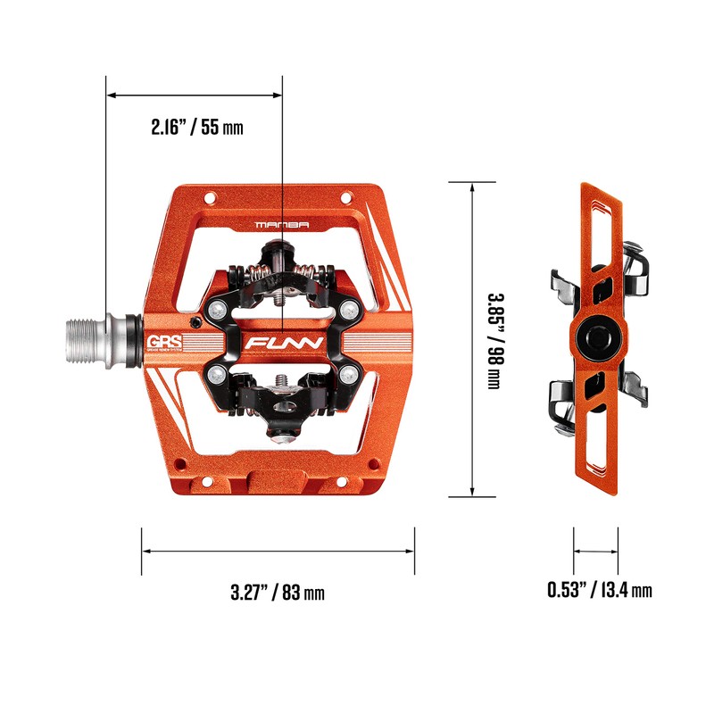 Funn Mamba S (Mamba S) Binding Pedals - Double Sided