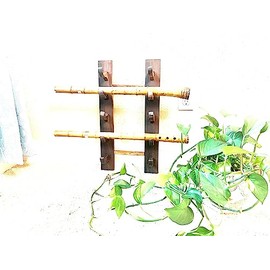 Flute Xiao Shakuhachi Fujara display hanging Black Walnut (5 Flutes)
