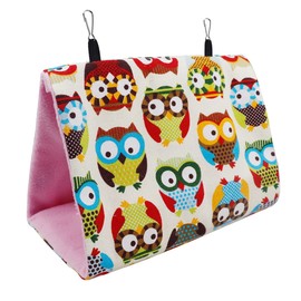 Bird Nest House Bed Parrot Habitat Cave Hanging Tent Weight-Bearing Parrot Hut House for Parrots Budgies Parakeet (Middle)