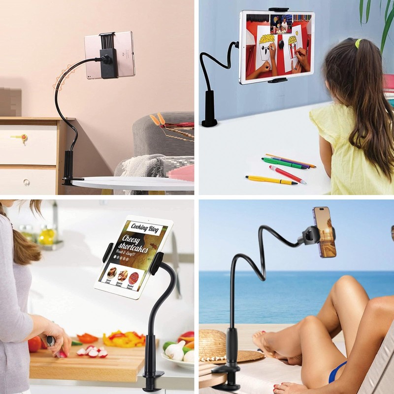 2Pcs Tablet Holder, Tablet Stand, Tablet Stand for Bed, Flexible