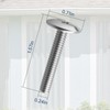 Combo Sidewalk Bolt, Hurricane Anchor for Metal, 25 Pack, 0.25”