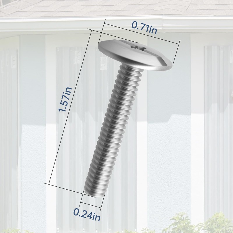 Combo Sidewalk Bolt, Hurricane Anchor for Metal, 25 Pack, 0.25”