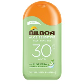 Bilboa Aloe Sensitive SPF 30 Sun Lotion for Sensitive Skin Formula with Aloe Vera Protects and Moisturises Sensitive Skin 200 ml