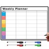 TMS Magnetic Weekly Planner and Organiser A4 | Customisable Whiteboard