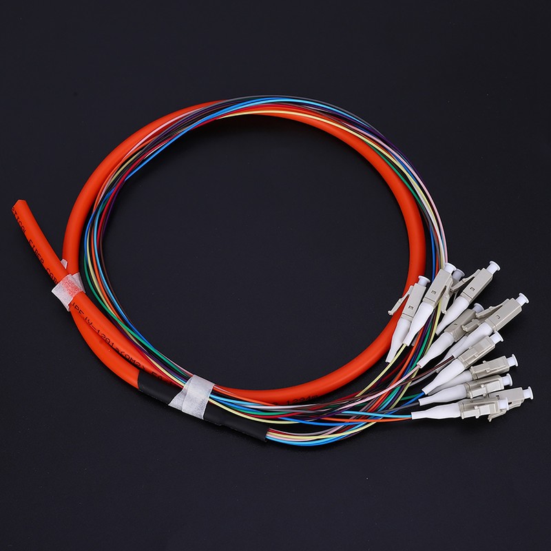Fiber Pigtail Cable Multimode 12-Cores LC/UPC-62.5/125 with PVC Outer Shell
