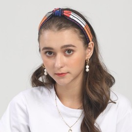 Lara 라라 에스닉 스트라이프 헤어밴드-블랙(LALAH207BK) Lala Ethnic Stripe Hairband - Black (LALAH207BK)