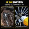 Topec 6PCS Lug Nut Removal Tool, 1/2-Inch Drive Wheel Lock