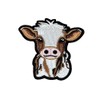 3.5" Cow Patch - Embroidered Country Girl Boy Backwoods Western