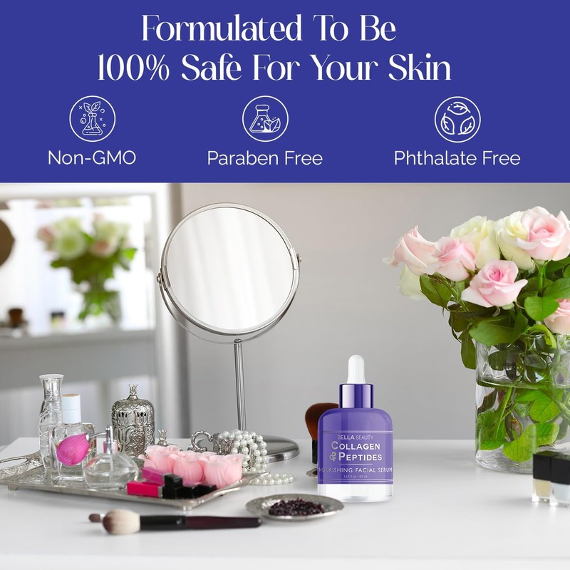 Suero Facial con Colágeno y Péptidos Bella Beauty - Hidratación