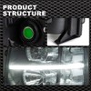 G-PLUS LED DRL Headlights, Compatible with 2007-2014 Chevy Silverado 2500